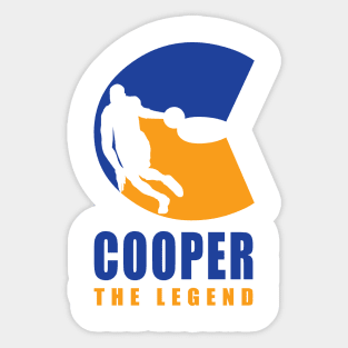 Cooper Custom Player Basketball Your Name The Legend T-Shirt Sticker